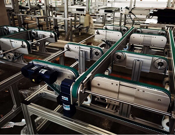 中空直角減速電機在光伏輸送設備上的應用