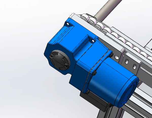 直角減速電機在鏈條輸送設備上的應用