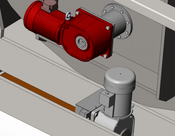士元直角減速電機在工件轉架設備上的應用