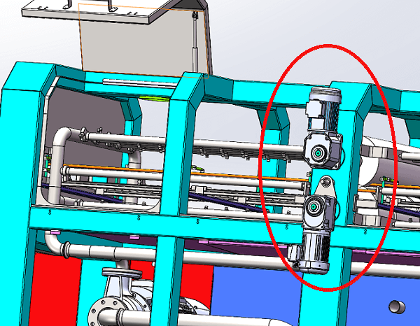 士元中空直角減速機(jī)在洗盤機(jī)上的應(yīng)用