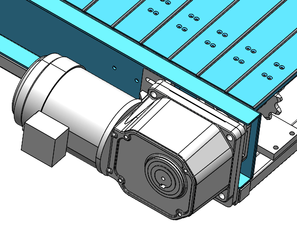 中空直角減速機(jī)在鏈板線上的應(yīng)用